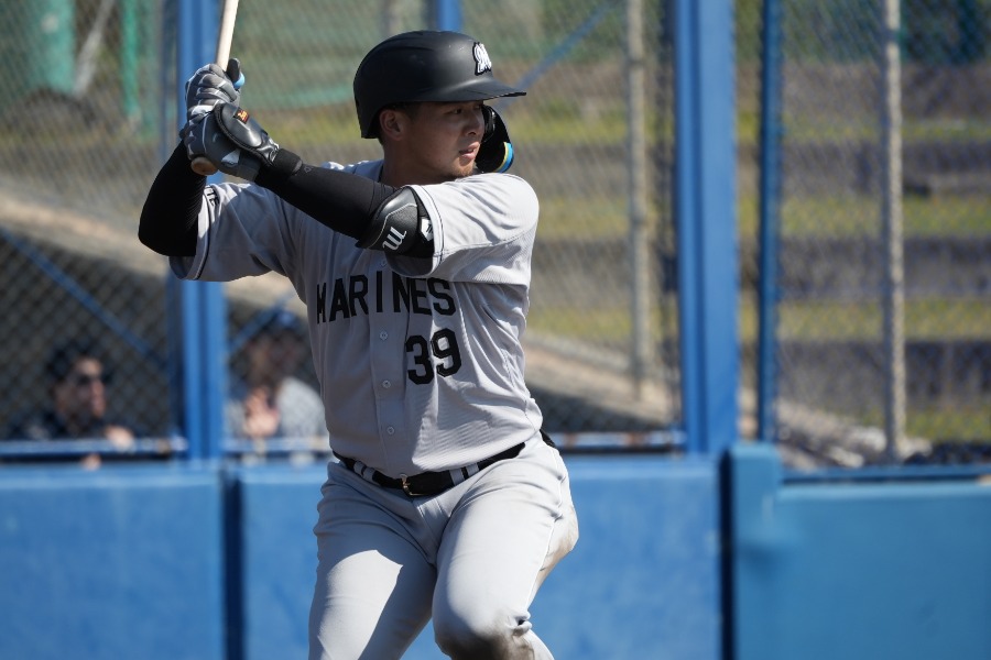 ロッテ・井上広大【写真:町田利衣】
