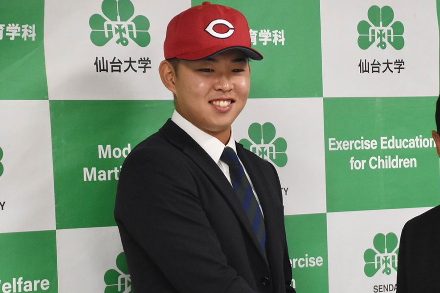 広島・平川蓮【写真：川浪康太郎】