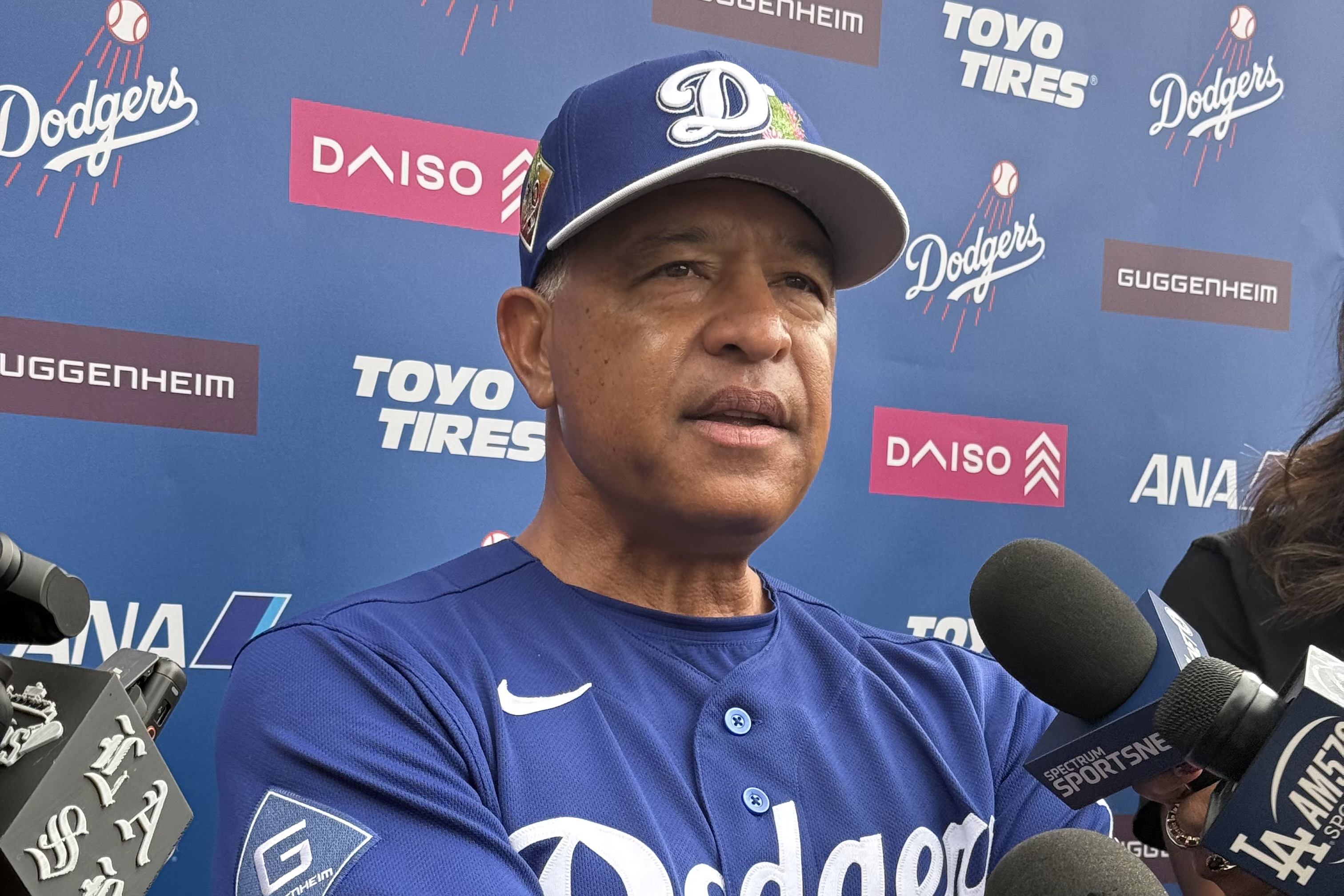 ドジャースのデーブ・ロバーツ監督【写真：小谷真弥】