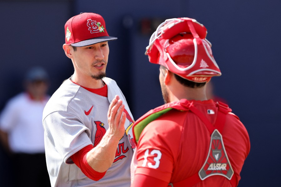 カージナルスのライリー・オブライエン（左）【写真：ロイター】