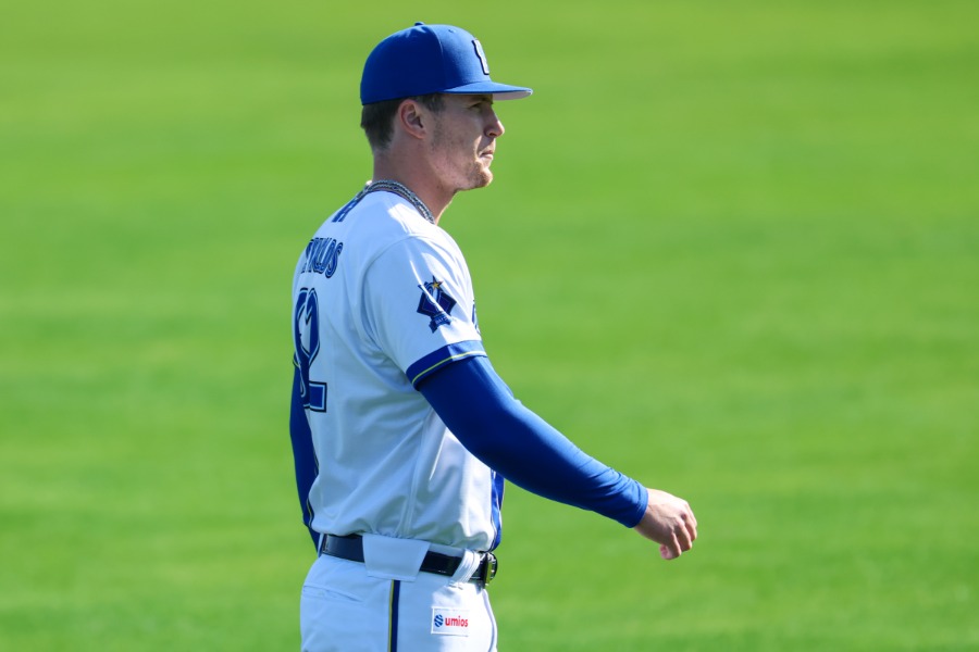 DeNAのショーン・レイノルズ【写真：加治屋友輝】