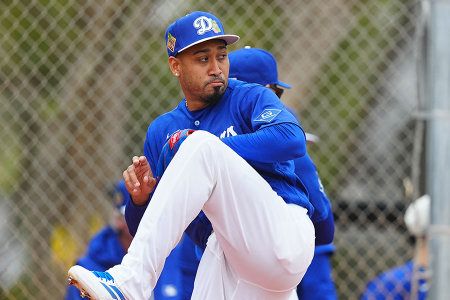 ドジャースのエドウィン・ディアス【写真：荒川祐史】