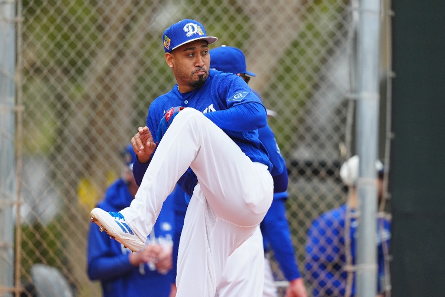 ドジャースのエドウィン・ディアス【写真：荒川祐史】