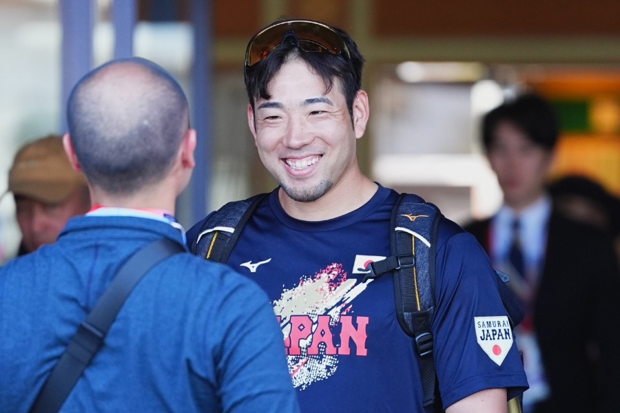 侍ジャパンに合流したエンゼルス・菊池雄星【写真：小林靖】