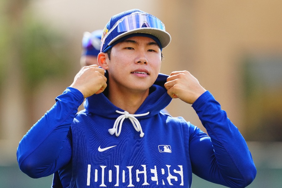 ドジャースのキム・ヘソン【写真：荒川祐史】
