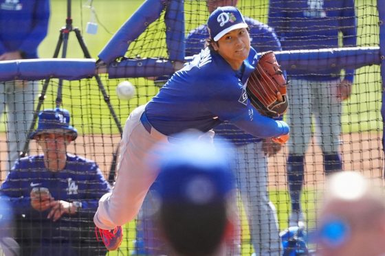 大谷翔平、ライブBP＆フリー打撃後に取材対応　OP戦翌日も躍動…3月にWBC出場