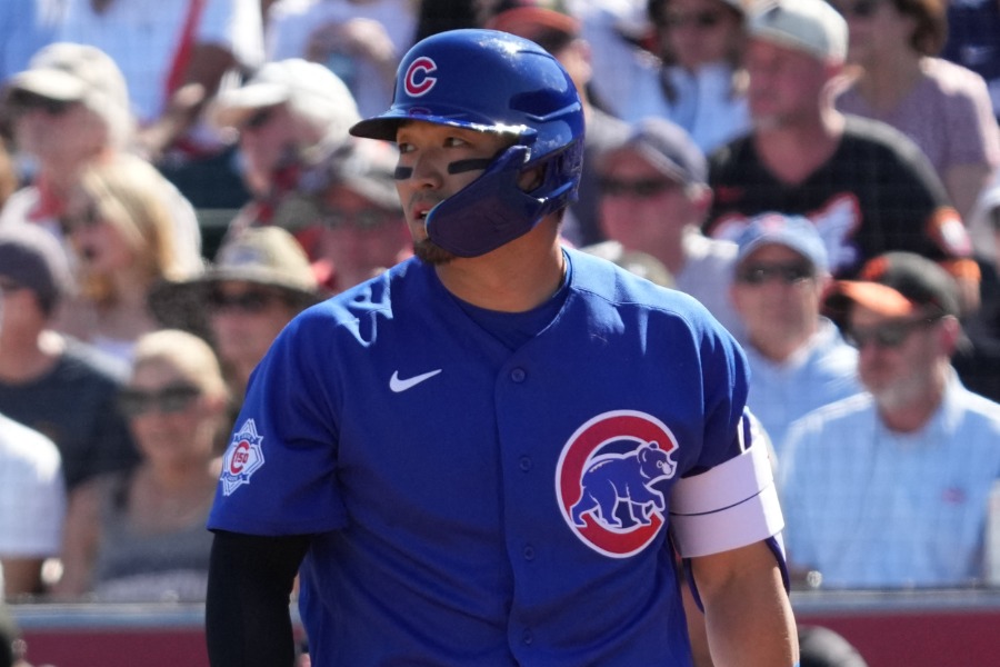 ジャイアンツ戦に出場したカブス・鈴木誠也【写真：ロイター】