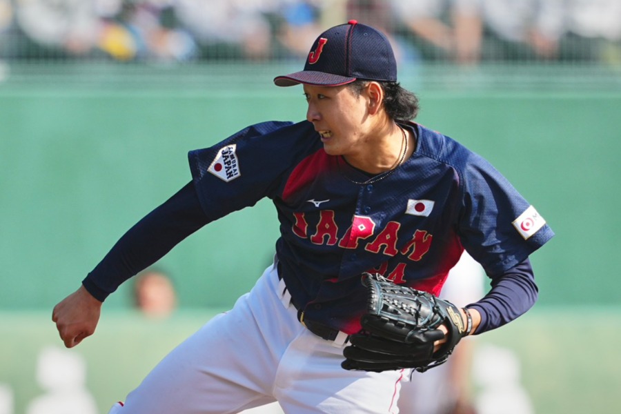 ソフトバンク戦に先発した侍ジャパンサポートメンバー・篠原響【写真:小林靖】
