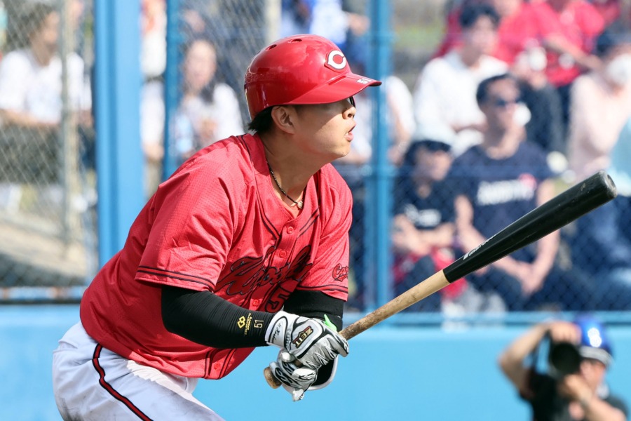 ヤクルト戦に出場した広島・平川蓮【写真提供:産経新聞社】