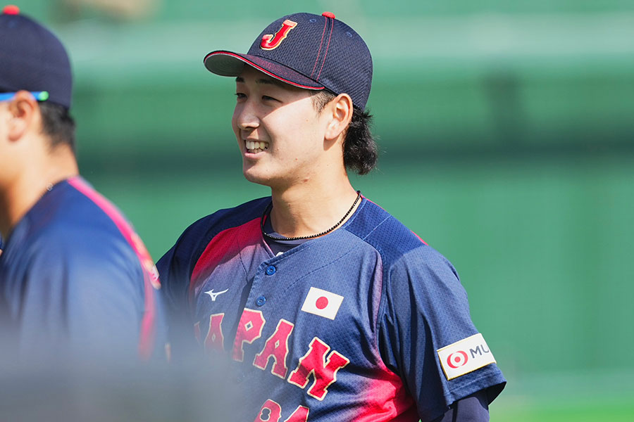 ソフトバンク戦に先発した侍ジャパンサポートメンバー・篠原響【写真：小林靖】