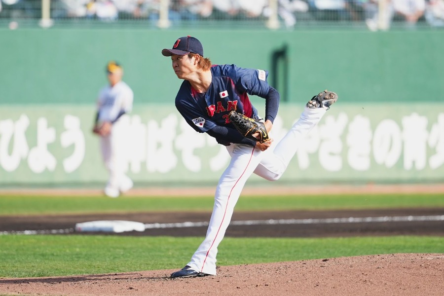 2イニングを無失点に抑えた高橋【写真：小林靖】