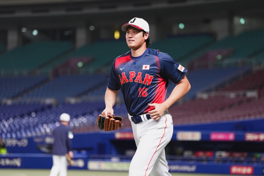 バンテリンDでチームに合流した侍ジャパン・大谷翔平【写真：小林靖】