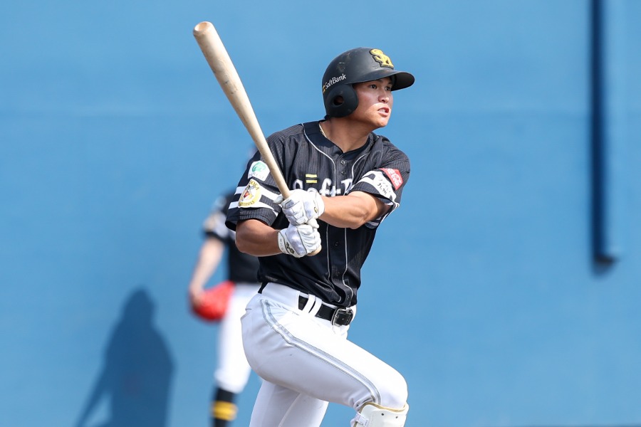 ソフトバンク・笹川吉康【写真：加治屋友輝】