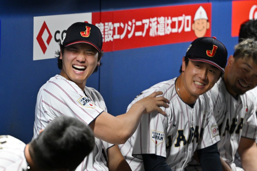 侍ジャパン・大谷翔平(左)と北山亘基【写真:Getty Images】