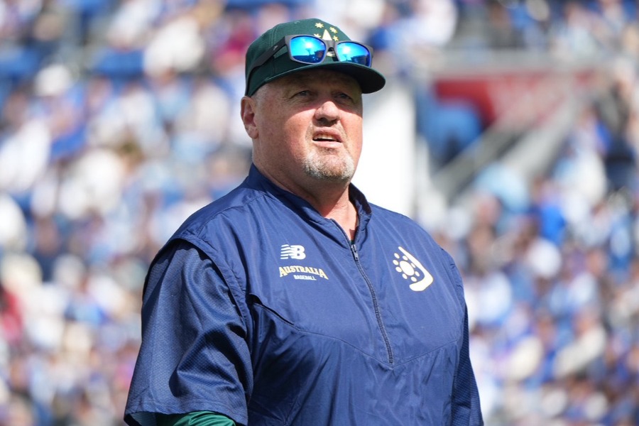 豪州代表のデービッド・ニルソン監督【写真：町田利衣】