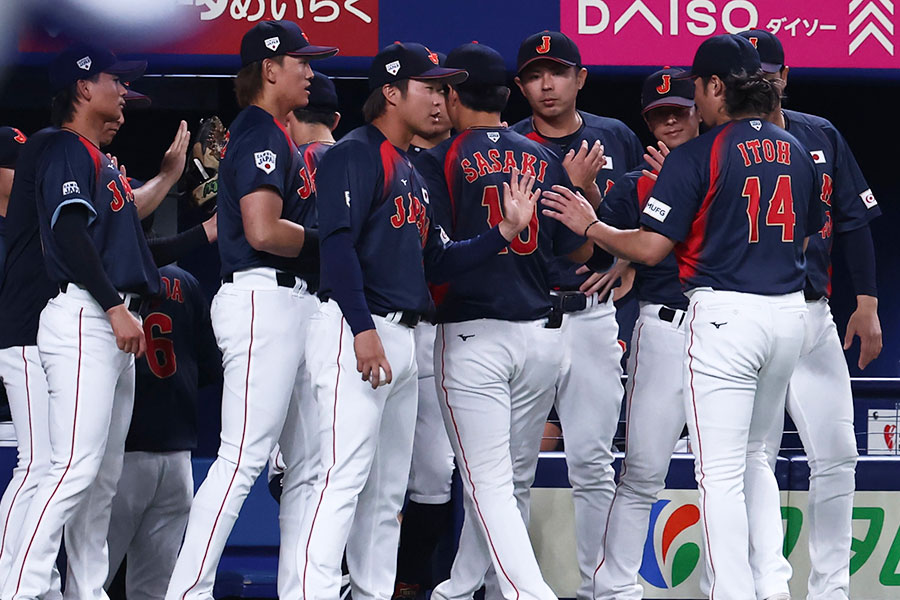 侍ジャパンナイン【写真：加治屋友輝】