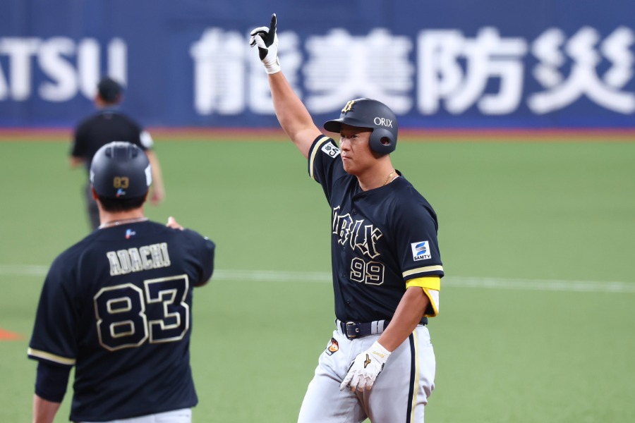 適時打を放ったオリックス・杉本裕太郎【写真:加治屋友輝】