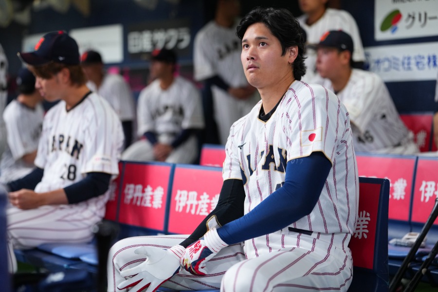 オリックス戦に出場した侍ジャパン・大谷翔平【写真:Getty Images】