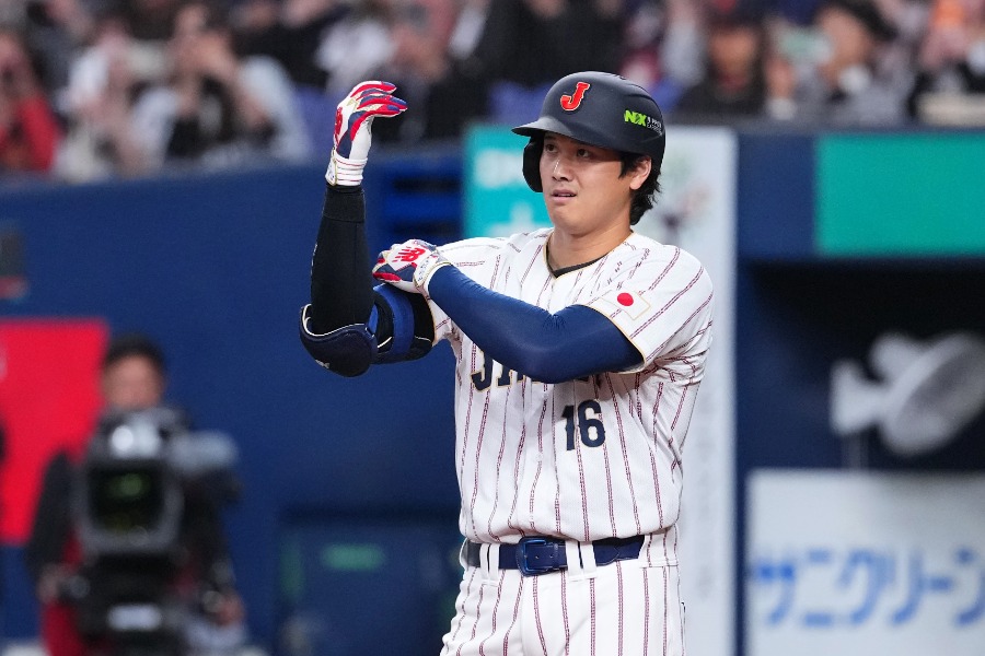 オリックス戦に出場した侍ジャパン・大谷翔平【写真:Getty Images】