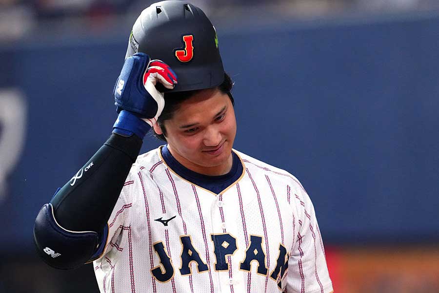 オリックスとの強化試合に「2番・DH」で先発した侍ジャパン・大谷翔平【写真：Getty Images】