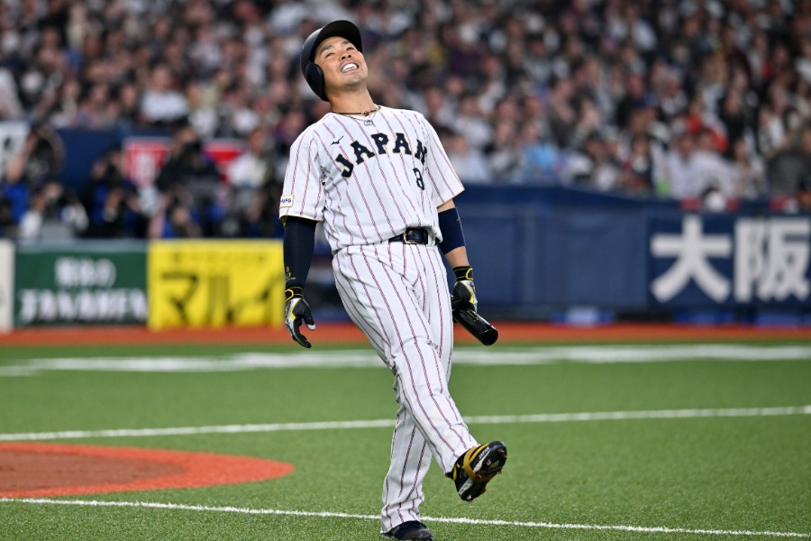 オリックス戦に出場した侍ジャパン・近藤健介【写真：Getty Images】