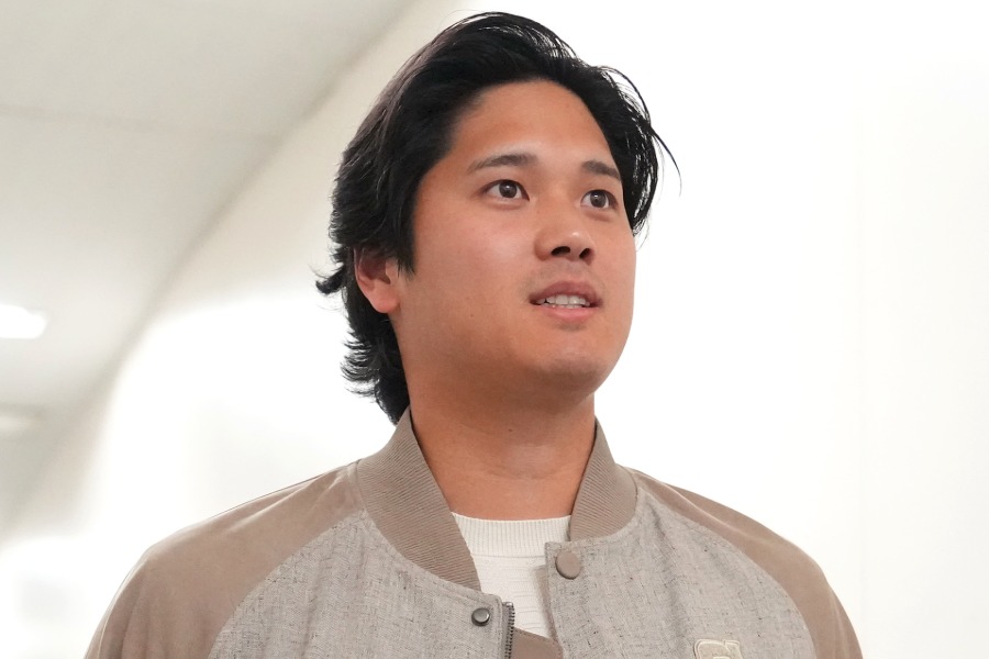 名古屋入りした際の侍ジャパン・大谷翔平【写真：Getty Images】