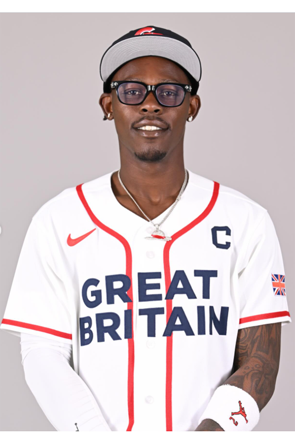 イギリス代表のユニホームを着用するジャズ・チザムJr.【写真：MLB公式インスタグラムより】 