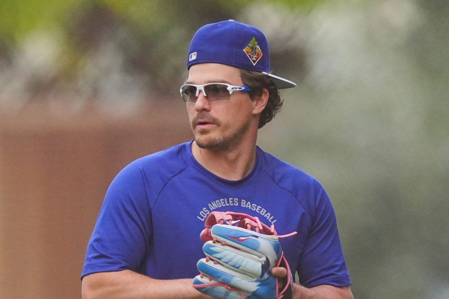 ドジャースのエンリケ・ヘルナンデス【写真：荒川祐史】