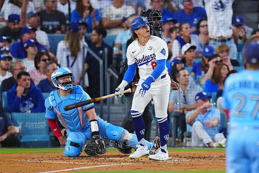 ドジャースのエンリケ・ヘルナンデス【写真：荒川祐史】