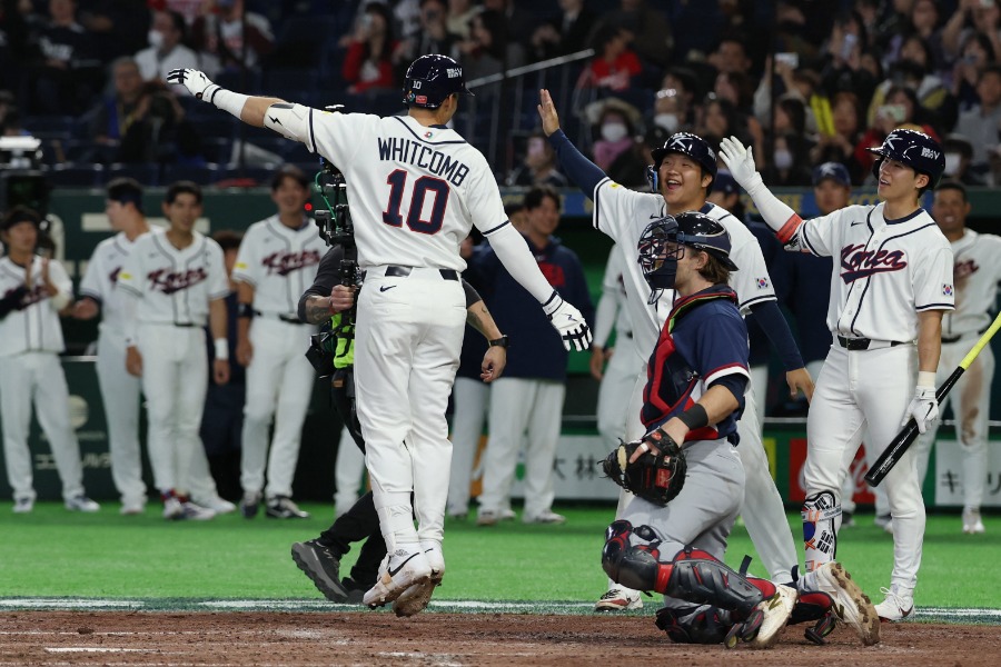 本塁打を放った韓国代表のシャイ・ウィットコム【写真：ロイター】