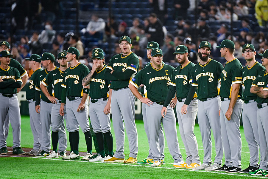 オーストラリア代表ナイン【写真：中戸川知世】