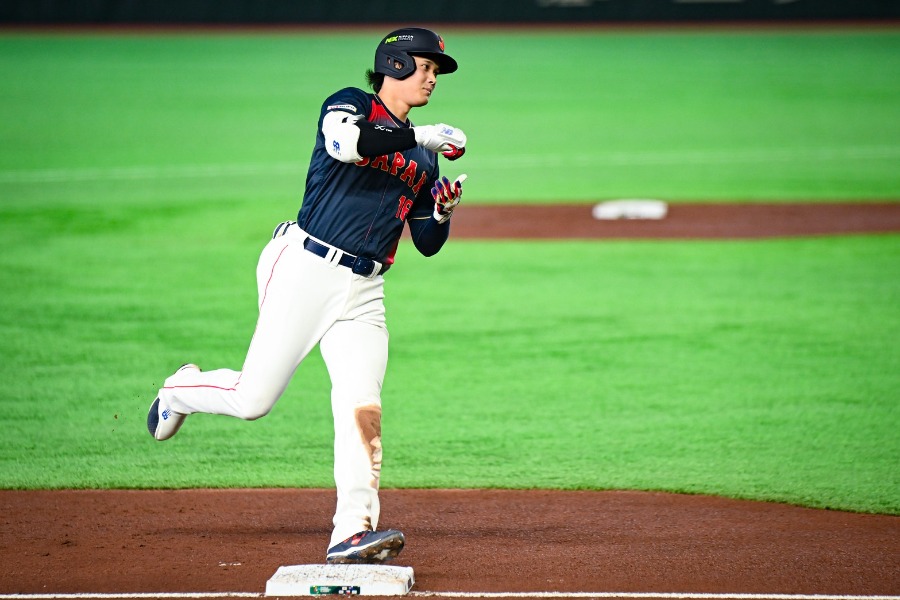 満塁弾を放った侍ジャパン・大谷翔平【写真：中戸川知世】
