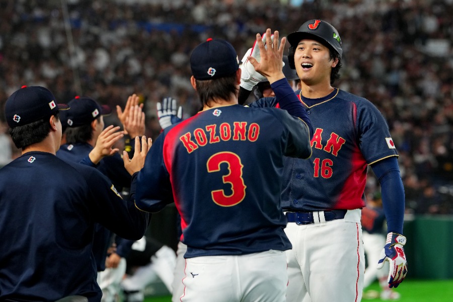 満塁弾を放った侍ジャパン・大谷翔平【写真：Getty Images】