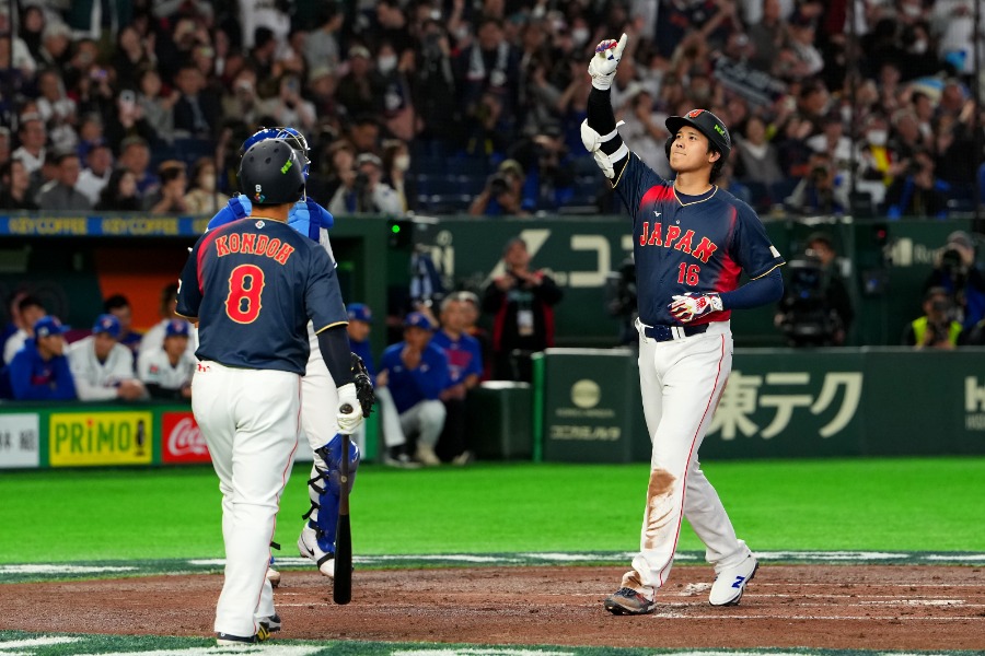 満塁弾を放った侍ジャパン・大谷翔平【写真：Getty Images】