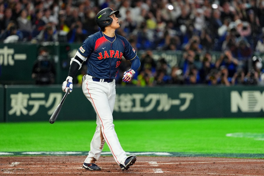 満塁弾を放った侍ジャパン・大谷翔平【写真：Getty Images】