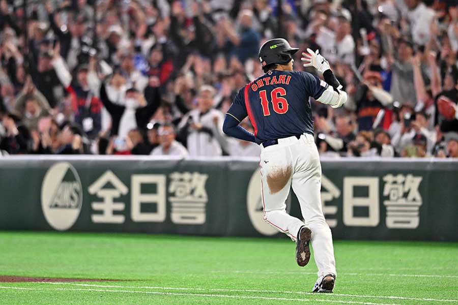 6日の台湾戦で満塁本塁打を放った侍ジャパン・大谷翔平【写真：Getty Images】