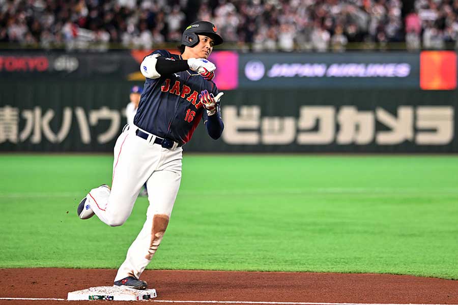 満塁本塁打を含む3安打5打点と活躍した侍ジャパン・大谷翔平【写真：Getty Images】