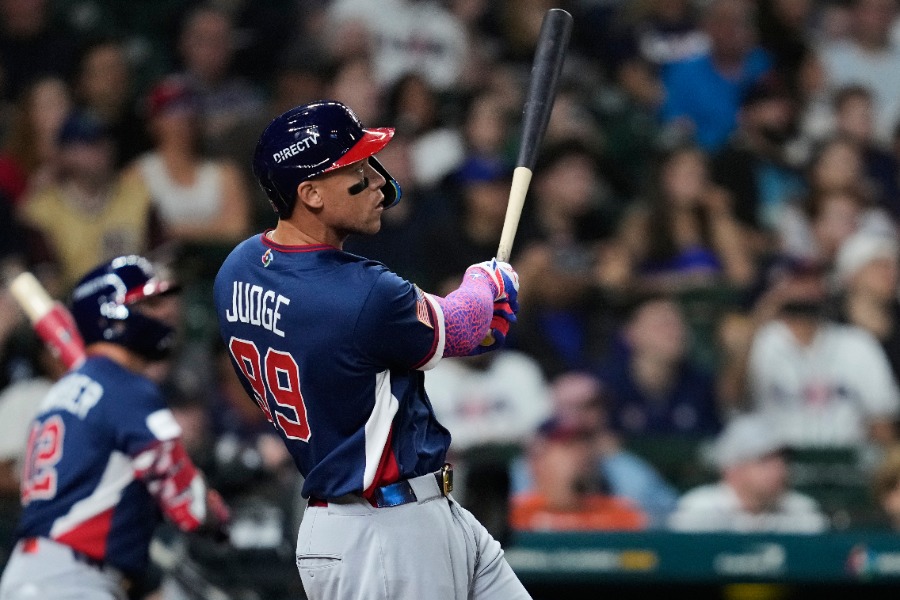 本塁打を放った米国代表のアーロン・ジャッジ【写真：アフロ】