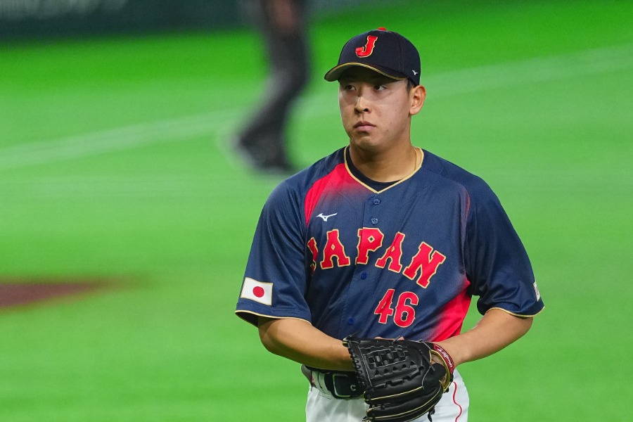 2番手で登板した侍ジャパン・藤平尚真【写真：荒川祐史】