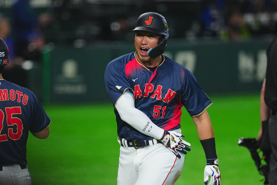 侍ジャパン・鈴木誠也【写真：荒川祐史】