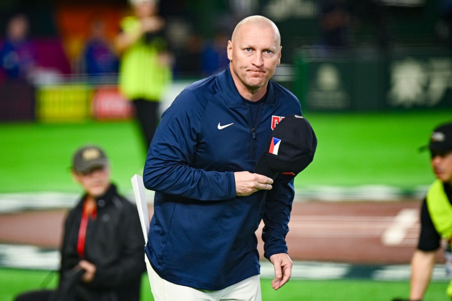 チェコ代表のパベル・ハジム監督【写真：中戸川知世】