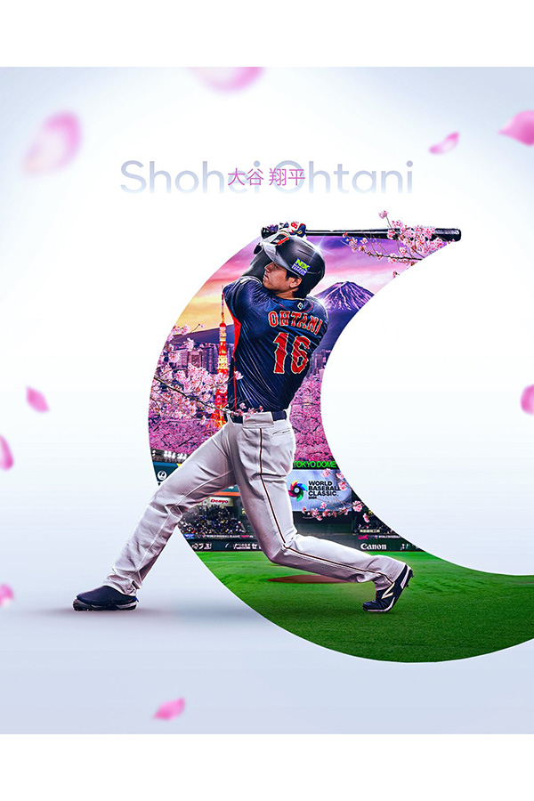 MLB公式が投稿した大谷翔平の特別な1枚（画像はスクリーンショット）