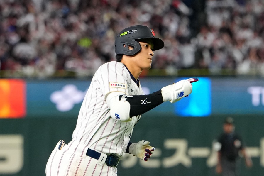 第2打席に本塁打を放った侍ジャパン・大谷翔平【写真：Getty Images】