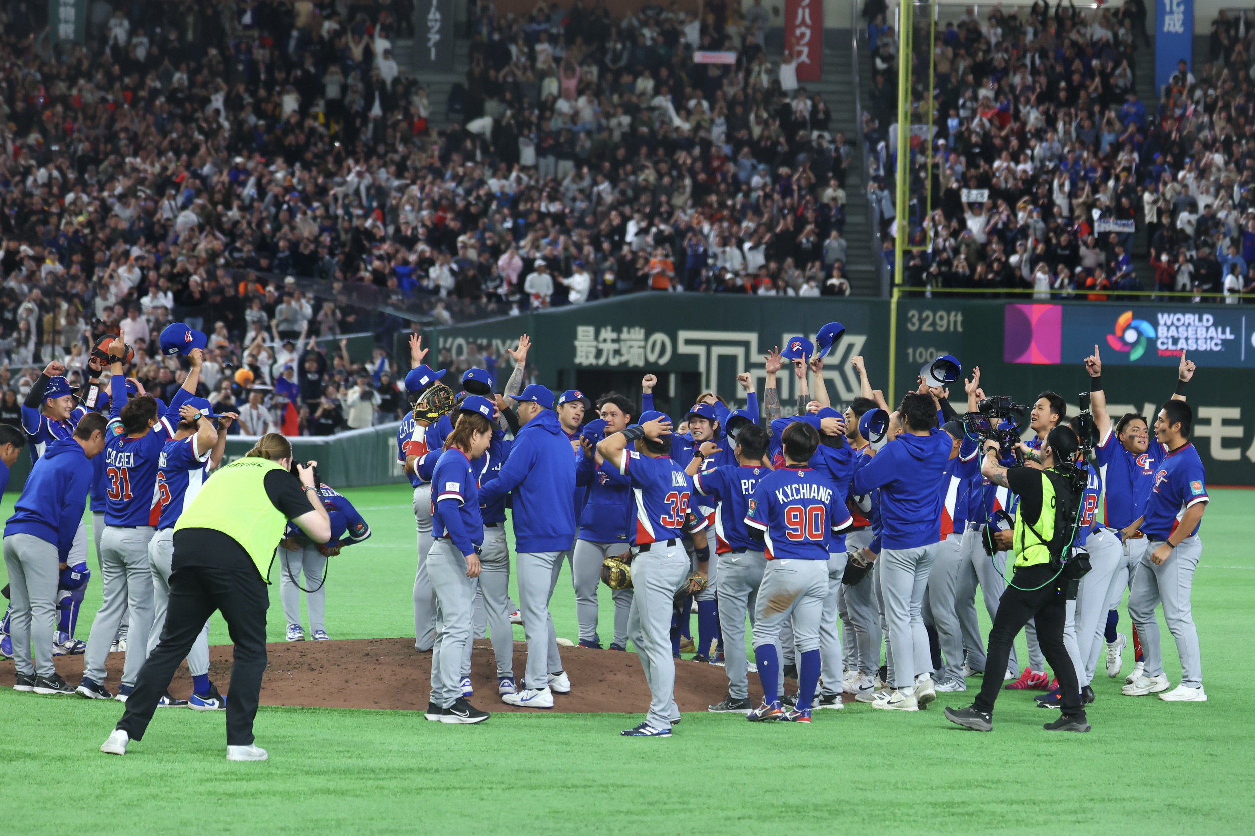 1次ラウンドで敗退が決まった台湾代表【写真：加治屋友輝】