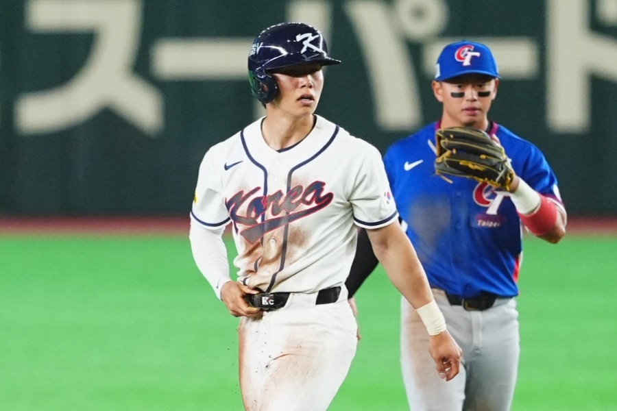 チャイニーズ・タイペイ戦に出場した韓国代表のキム・ヘソン【写真：小林靖】