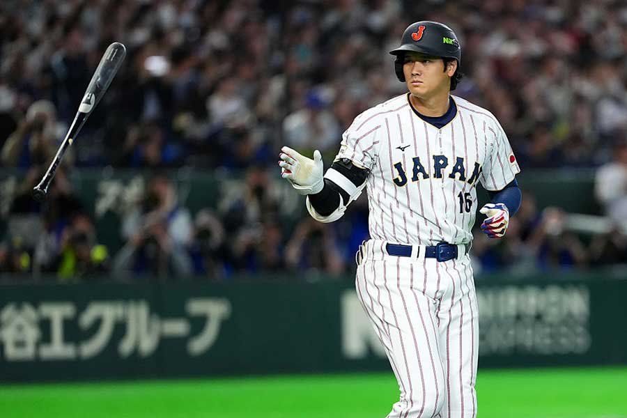 豪州戦に「1番・DH」で先発した侍ジャパン・大谷翔平【写真：Getty Images】