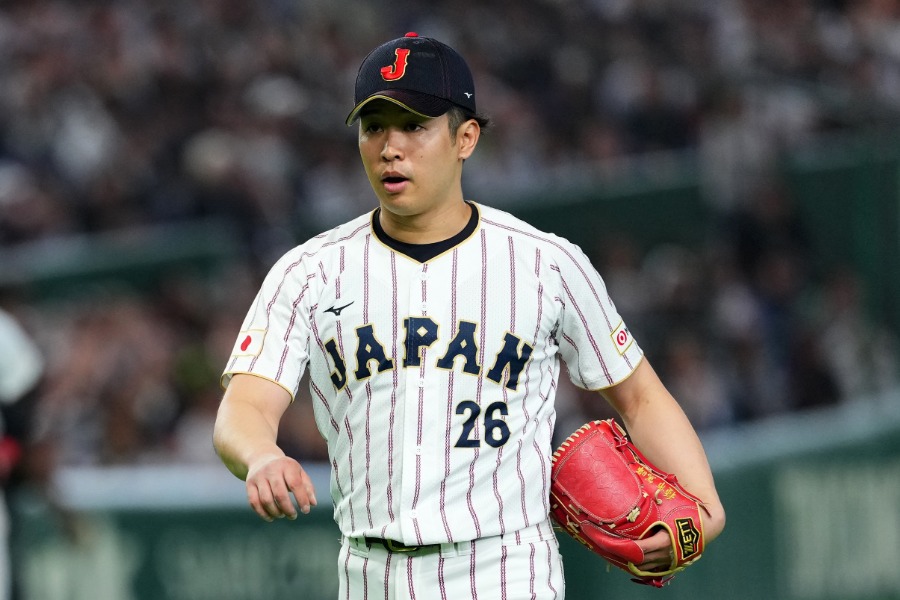 豪州戦で力投した侍ジャパン・種市篤暉【写真：Getty Images】