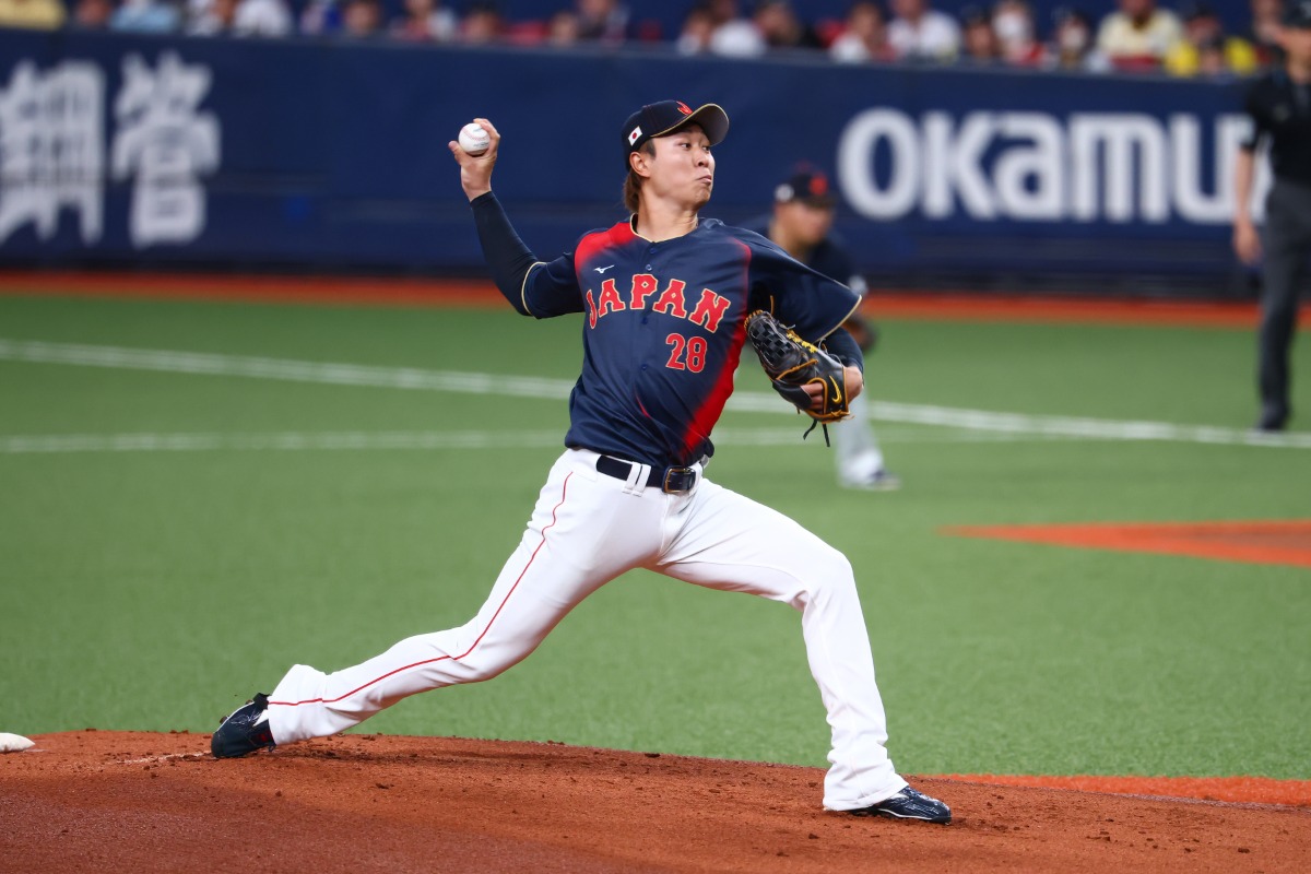 チェコ戦に先発予定の高橋宏斗【写真：加治屋友輝】