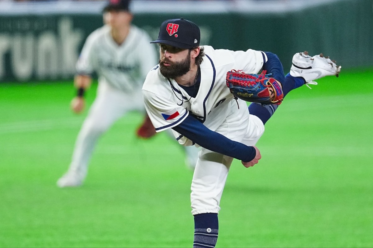 6日の豪州戦では3回⅔を投げて3奪三振無失点の好投【写真：荒川祐史】