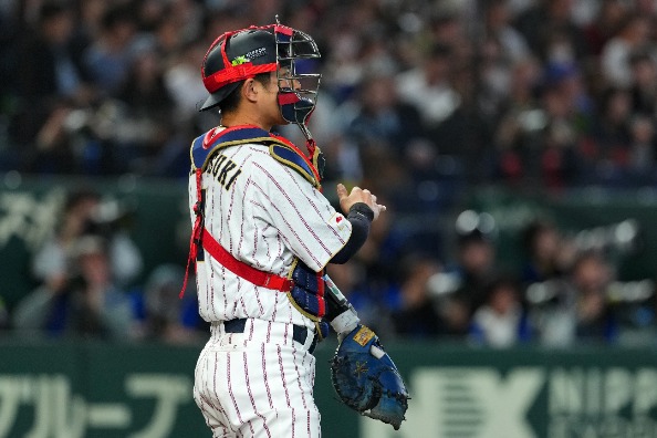 侍ジャパン・若月健矢【写真：Getty Images】